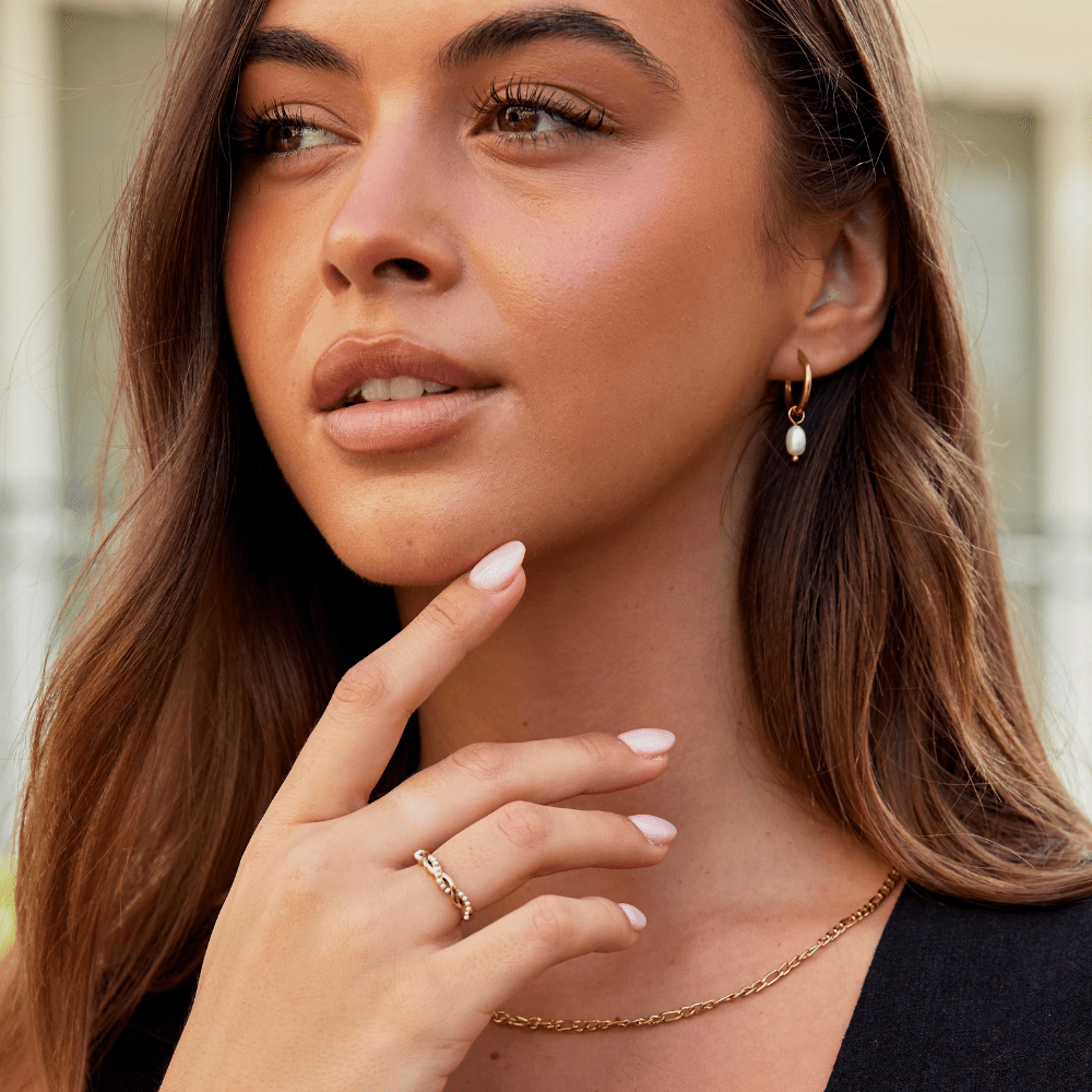 Bella Boucles d'oreilles perles d'eau douce