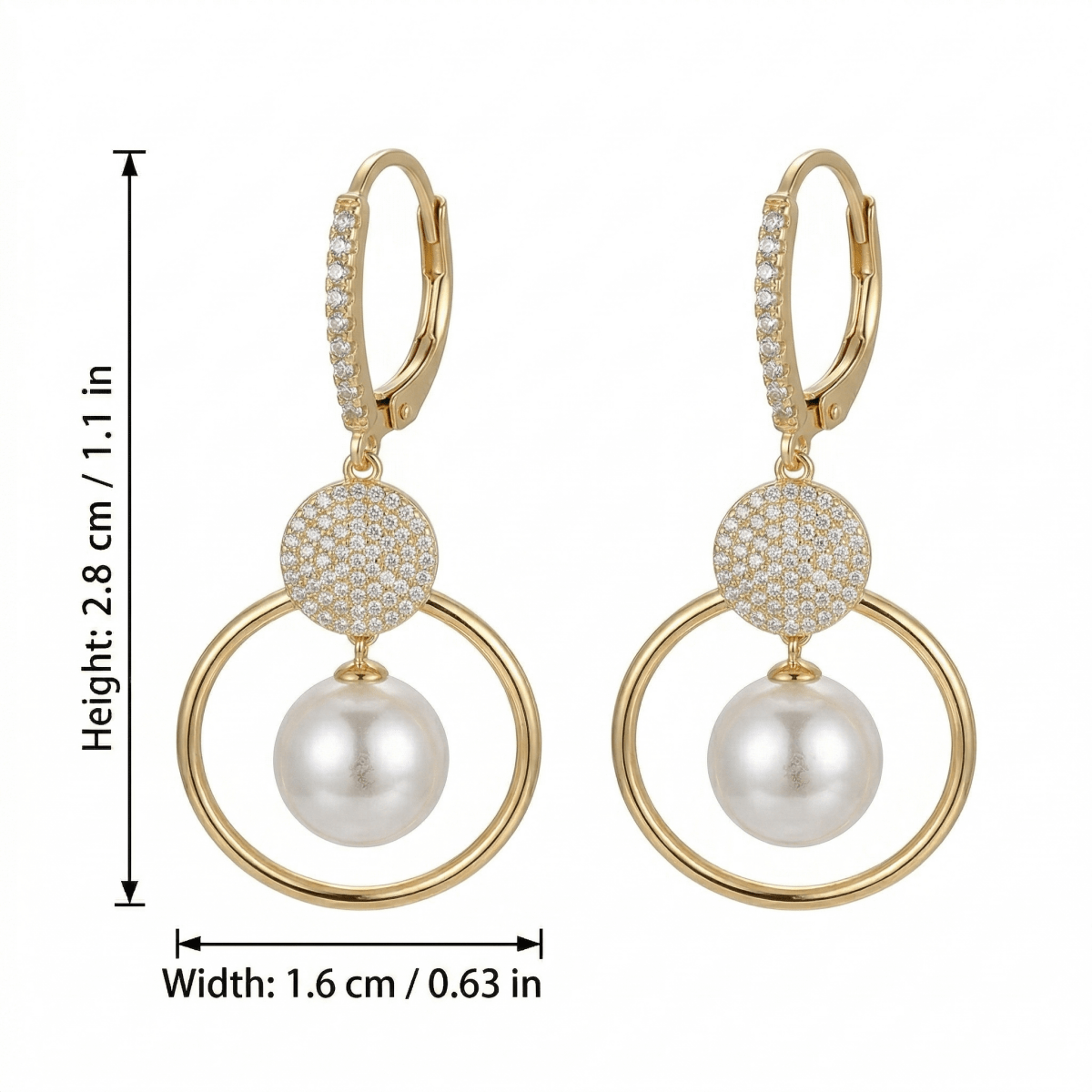 Boucles d'oreilles Perles de Culture Premium