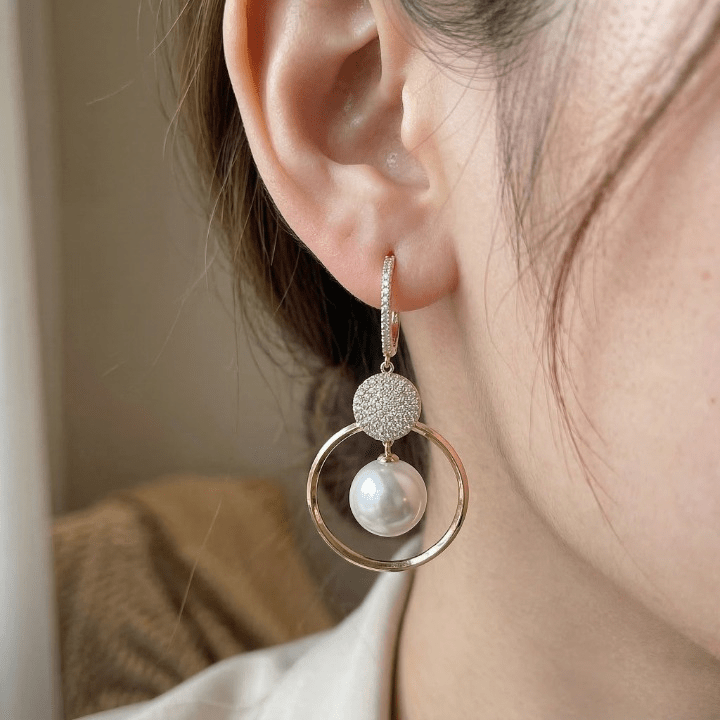 Boucles d'oreilles Perles de Culture Premium