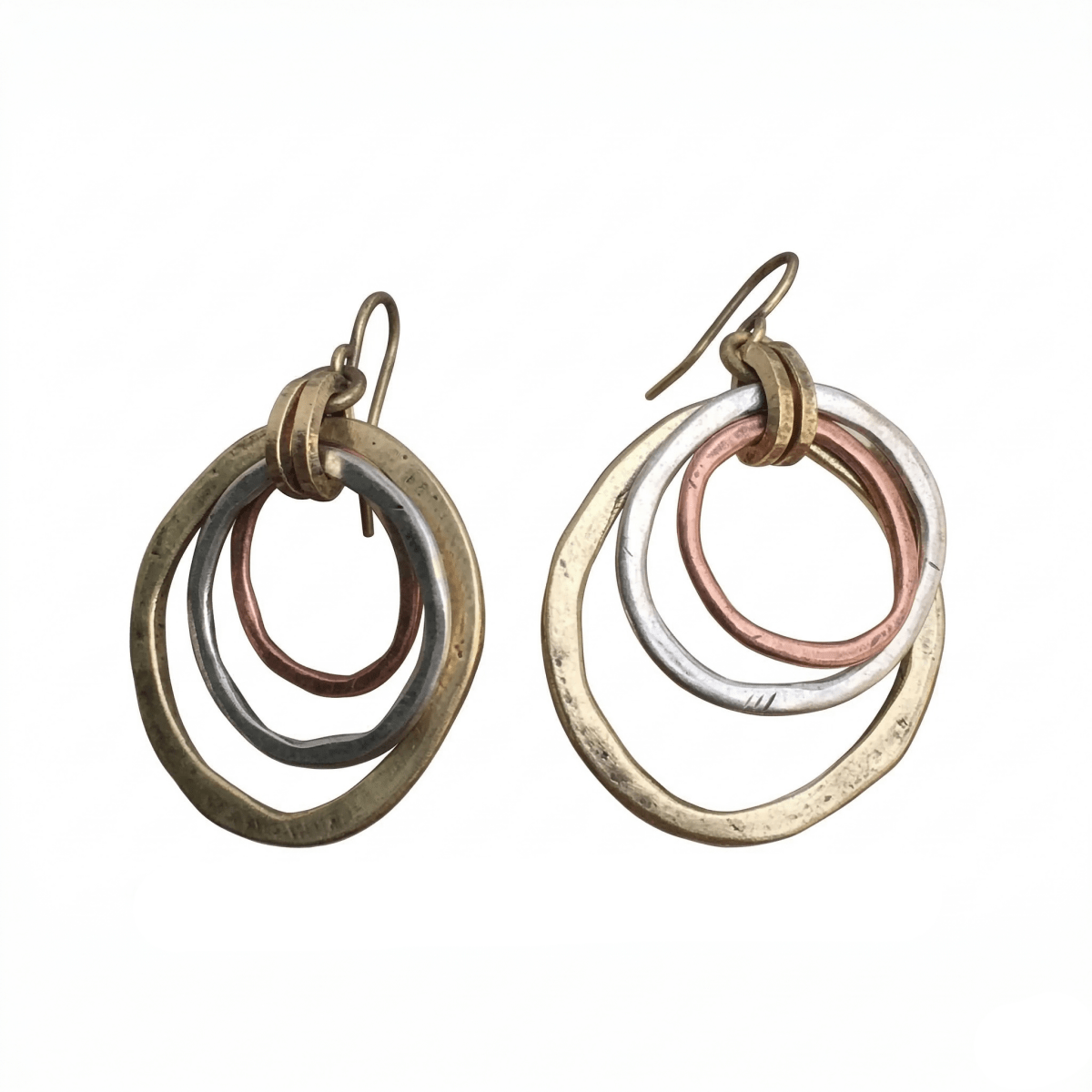 Boucles d'oreilles Vintage Or et Argent