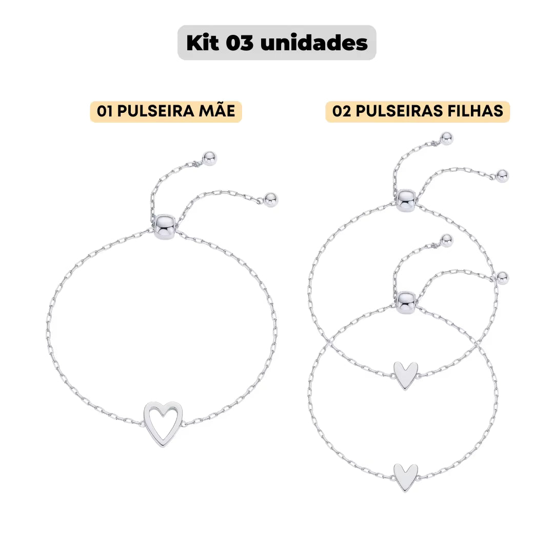Bracelet Cœurs pour maman & fille