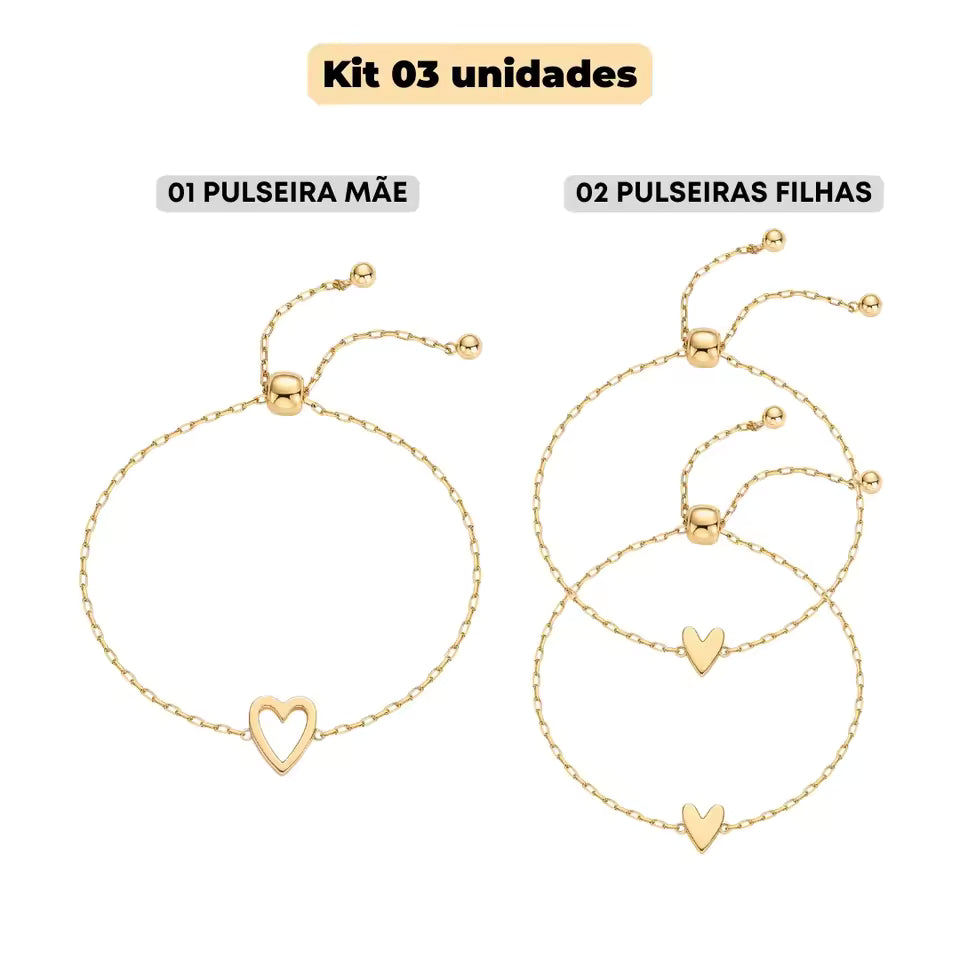 Bracelet Cœurs pour maman & fille