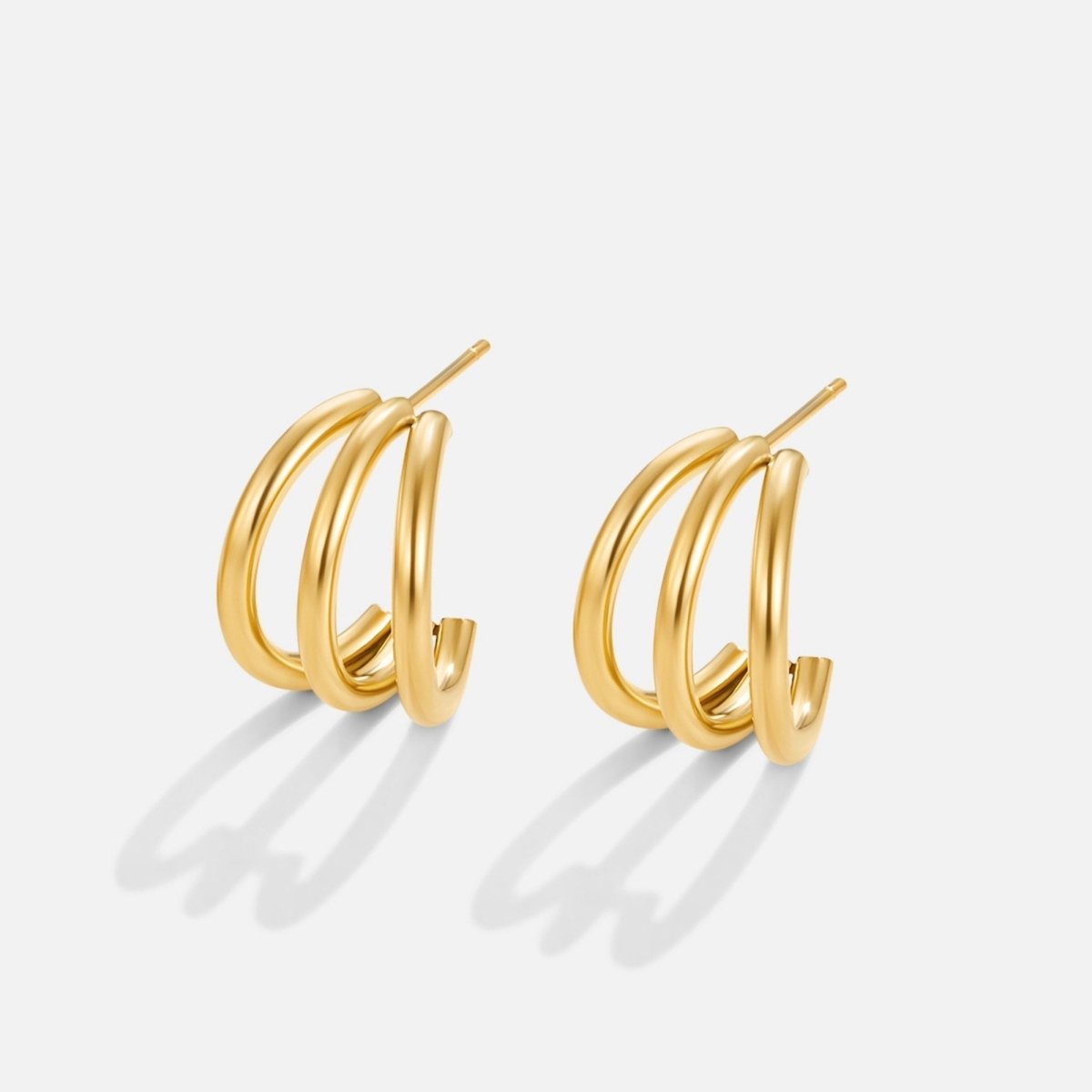 Ana Boucles d'oreilles triple or
