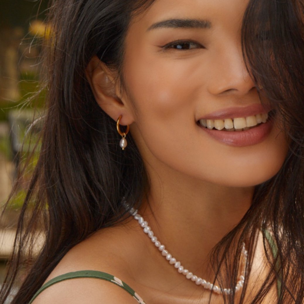 Bella Boucles d'oreilles perles d'eau douce