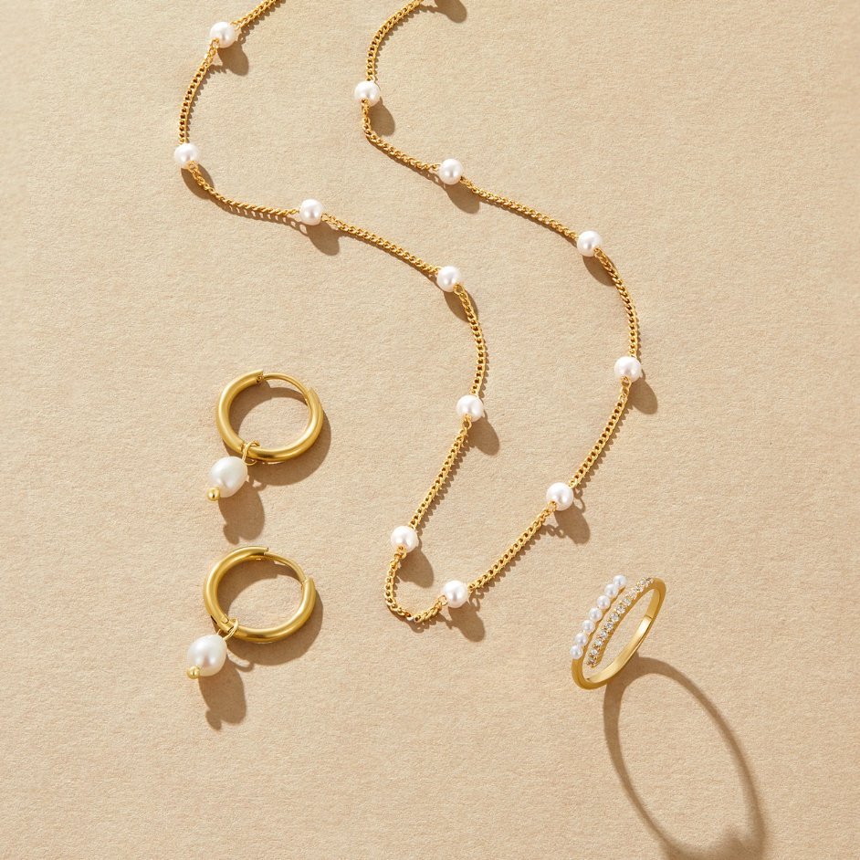 Bella Boucles d'oreilles perles d'eau douce