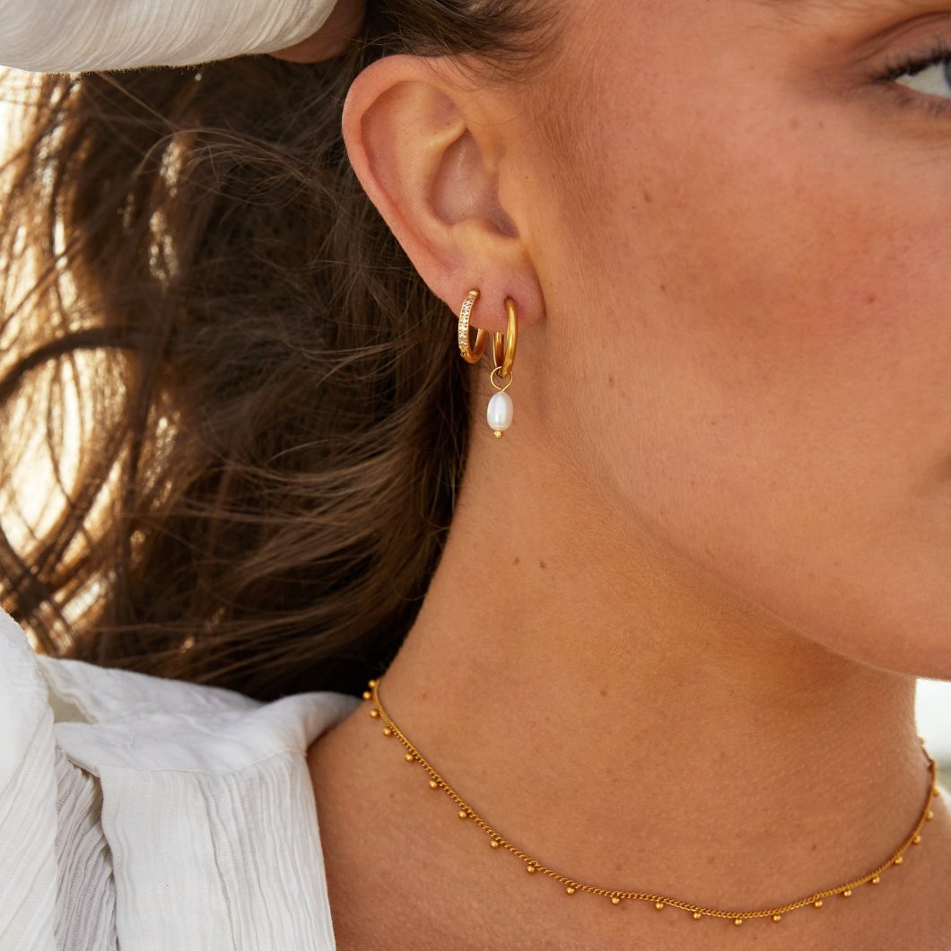Bella Boucles d'oreilles perles d'eau douce