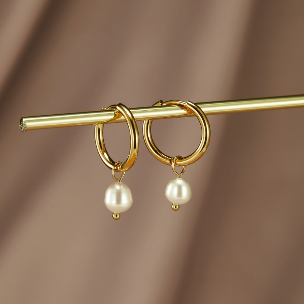 Bella Boucles d'oreilles perles d'eau douce