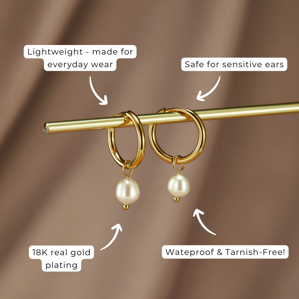 Bella Boucles d'oreilles perles d'eau douce