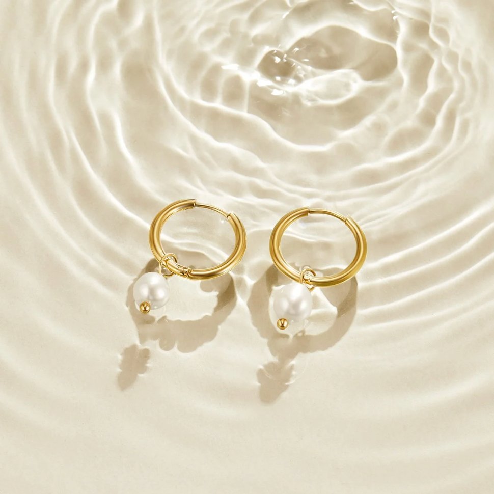 Bella Boucles d'oreilles perles d'eau douce
