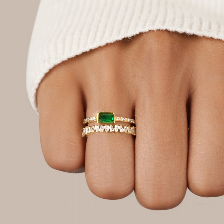 Bliss - Bague cristal superposée