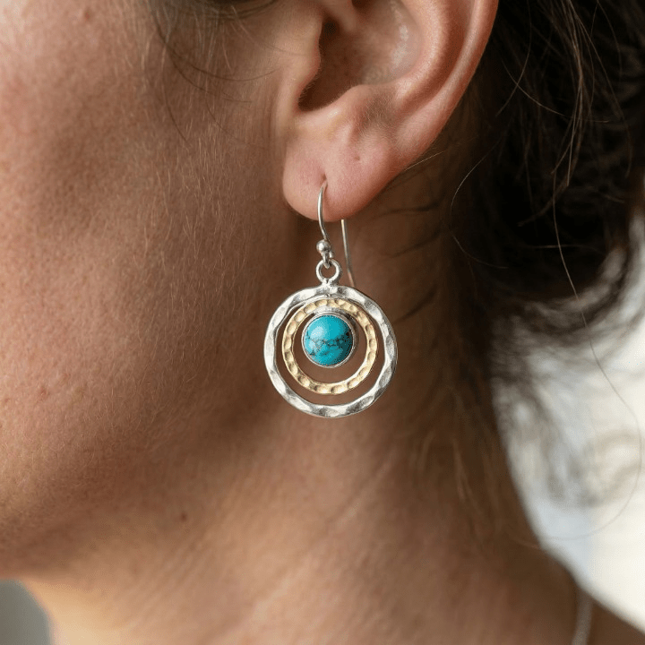 Boucles d'oreilles Boho Saturne