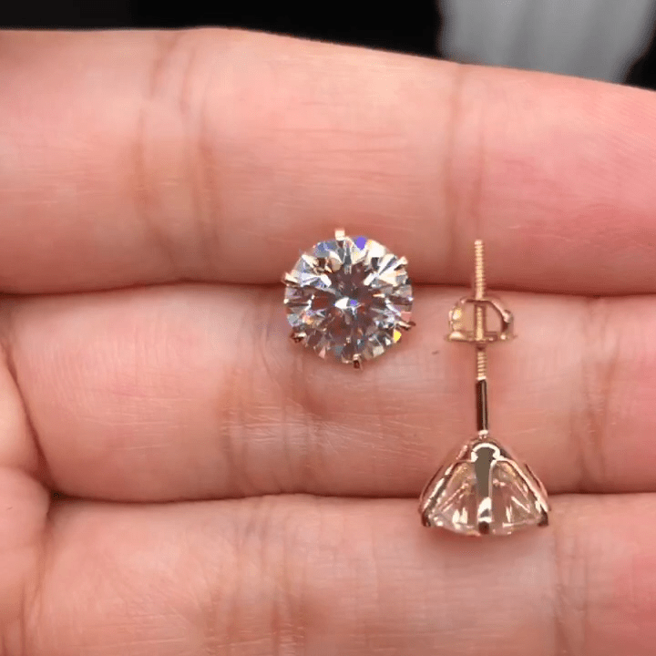 Boucles d'oreilles Chics Or Blanc Tera