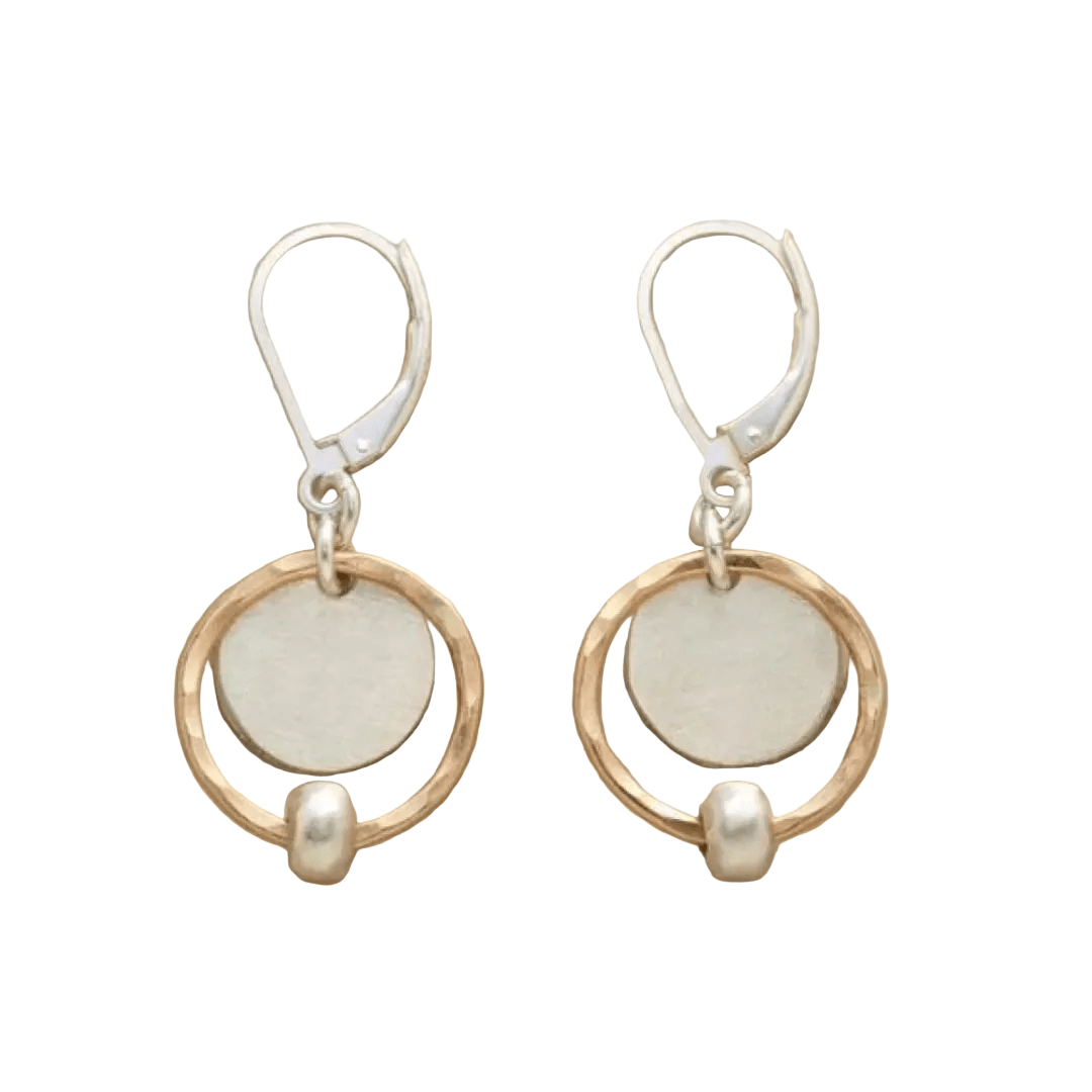 Boucles d'oreilles Chics Perles Or et Argent