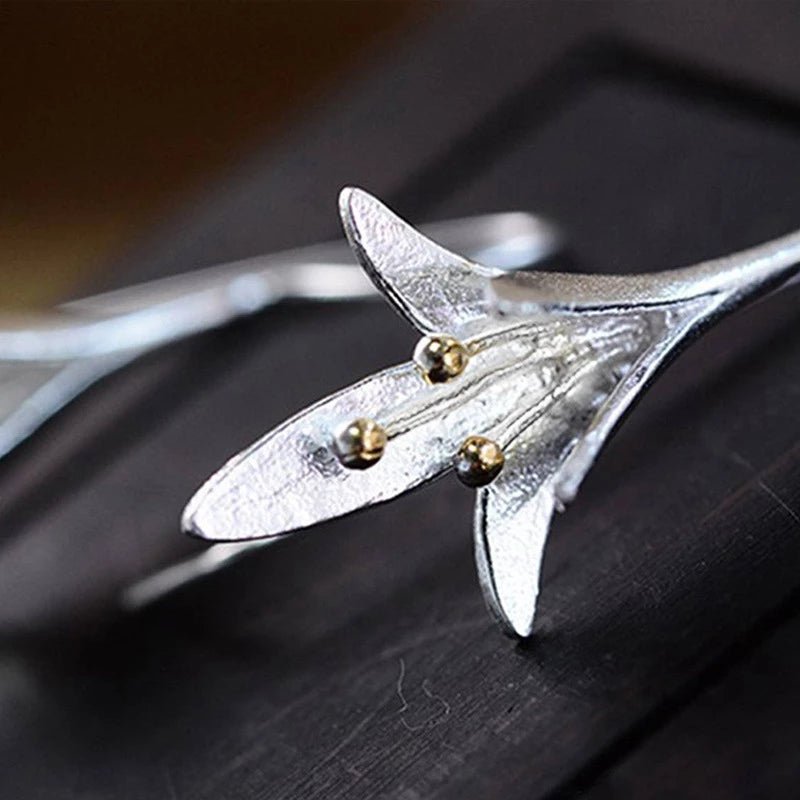 Boucles d'oreilles Fleurs Argent Élégantes