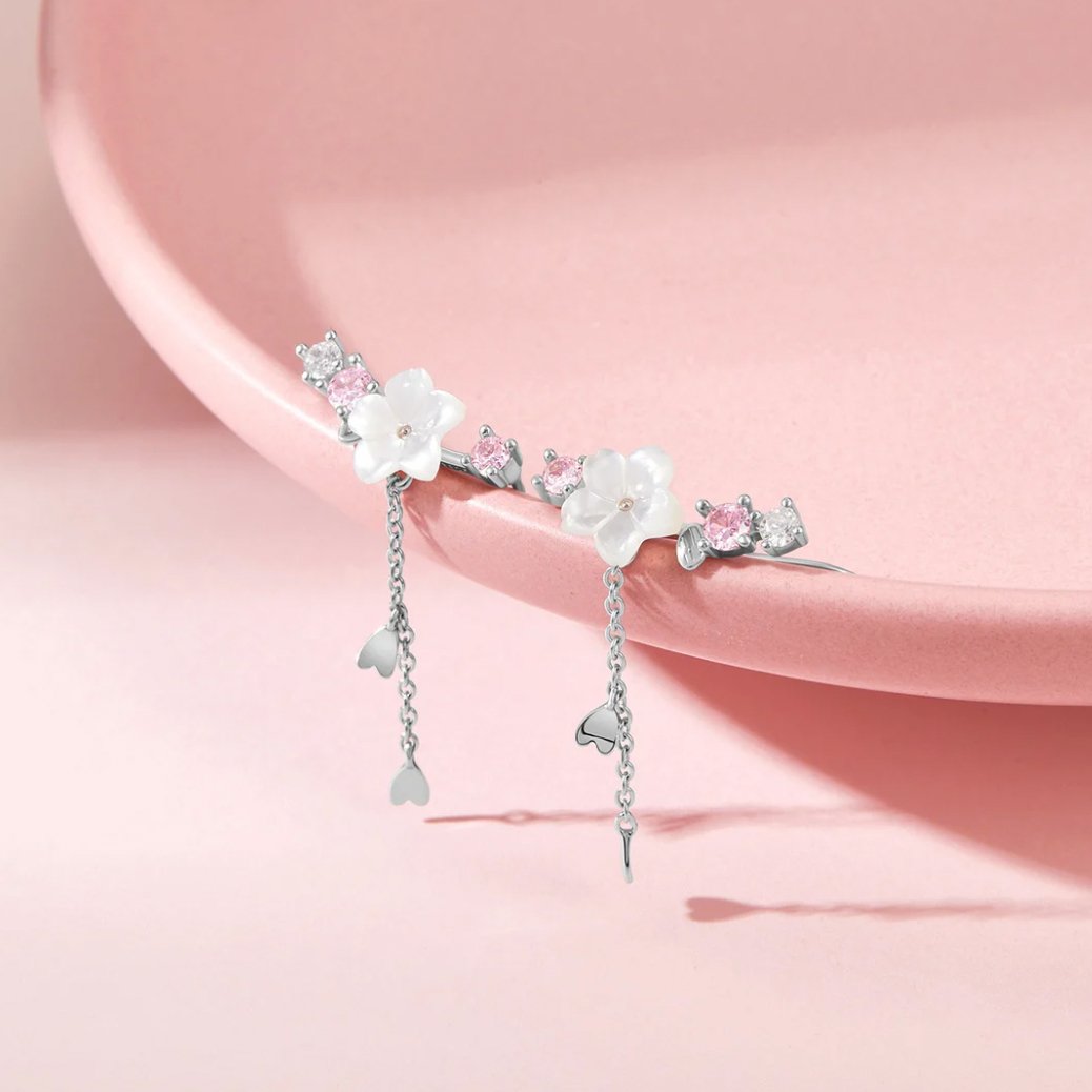 Boucles d'oreilles fleurs de cerisier
