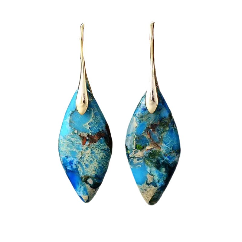 Boucles d'oreilles Gouttes en Pierre Naturelle
