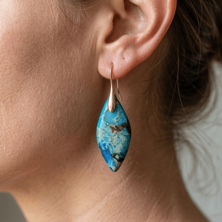 Boucles d'oreilles Gouttes en Pierre Naturelle