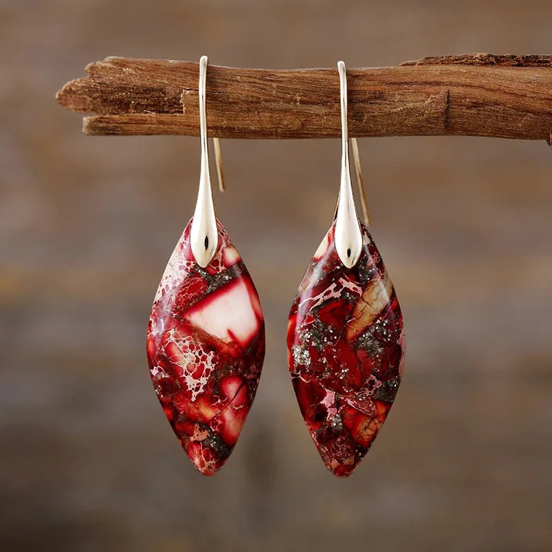 Boucles d'oreilles Gouttes en Pierre Naturelle