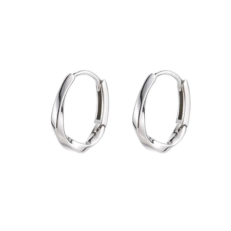 Boucles d'oreilles Inlay Rondes Argent Massif