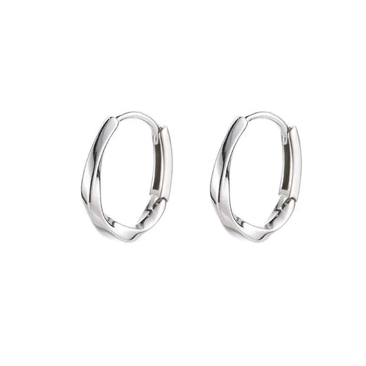 Boucles d'oreilles Inlay Rondes Argent Massif