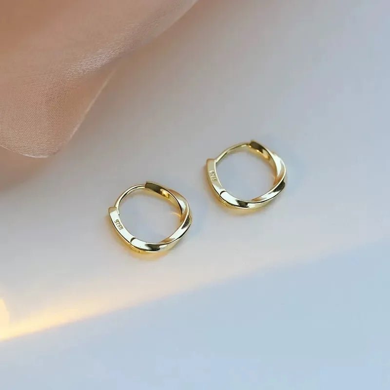 Boucles d'oreilles Inlay Rondes Argent Massif