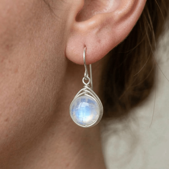 Boucles d'oreilles Pierre de Lune Intemporelles