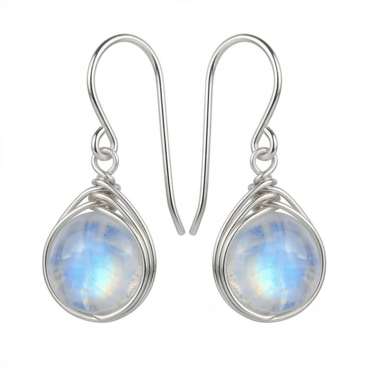 Boucles d'oreilles Pierre de Lune Intemporelles