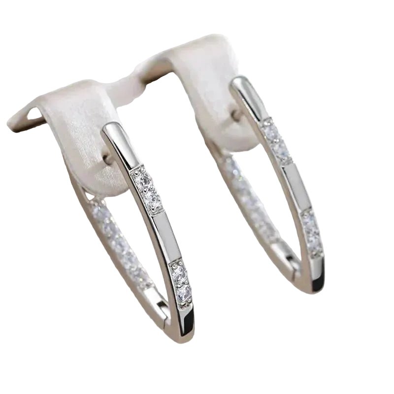 Boucles d'oreilles Sophistiquées avec Pierres Zirconium