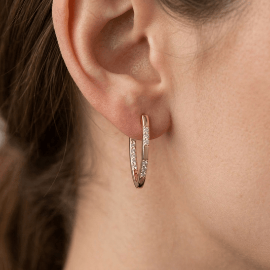 Boucles d'oreilles Sophistiquées avec Pierres Zirconium (Stock limité)