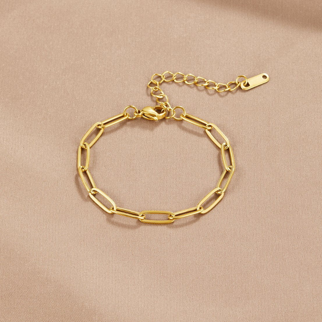 Bracelet doré à clips