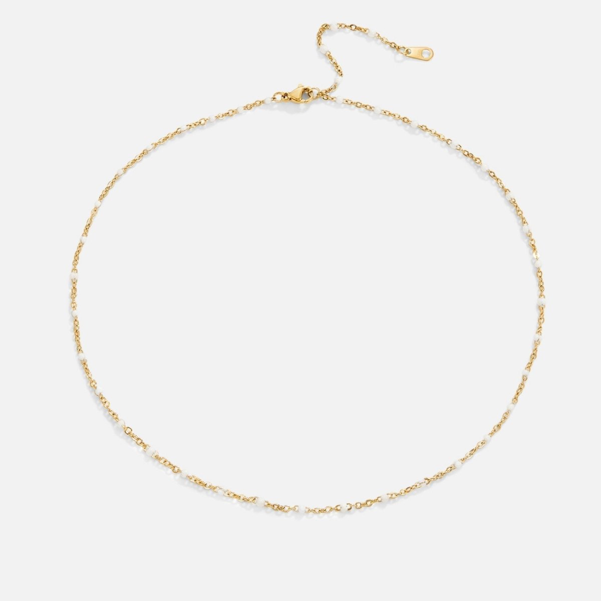 Collier perles blanches épuré
