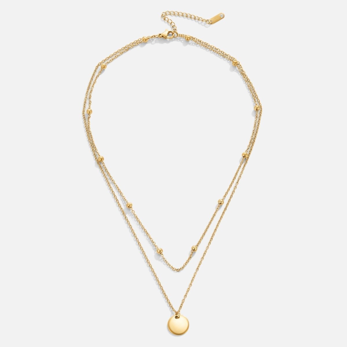 Collier plaques empilées