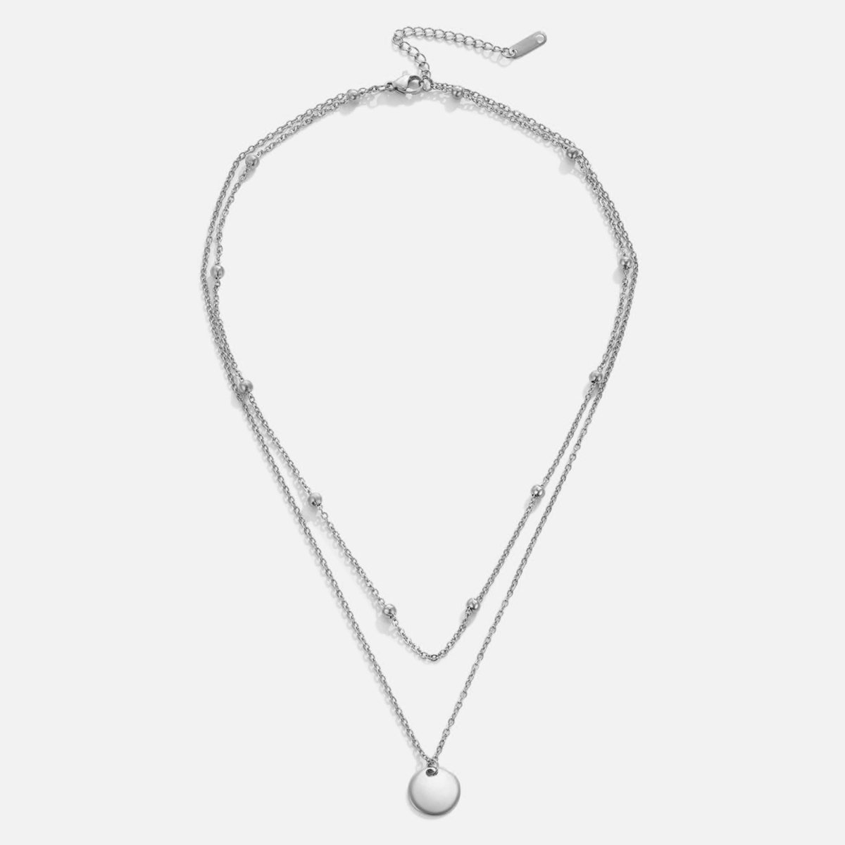 Collier superposé argent