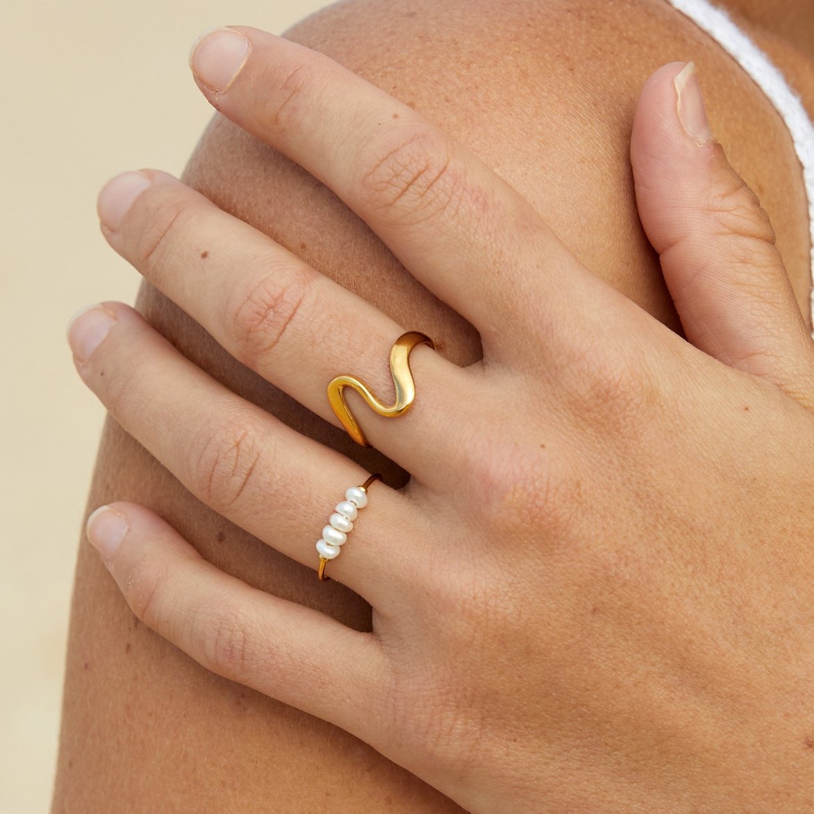 Grace - Bague perles d'eau douce