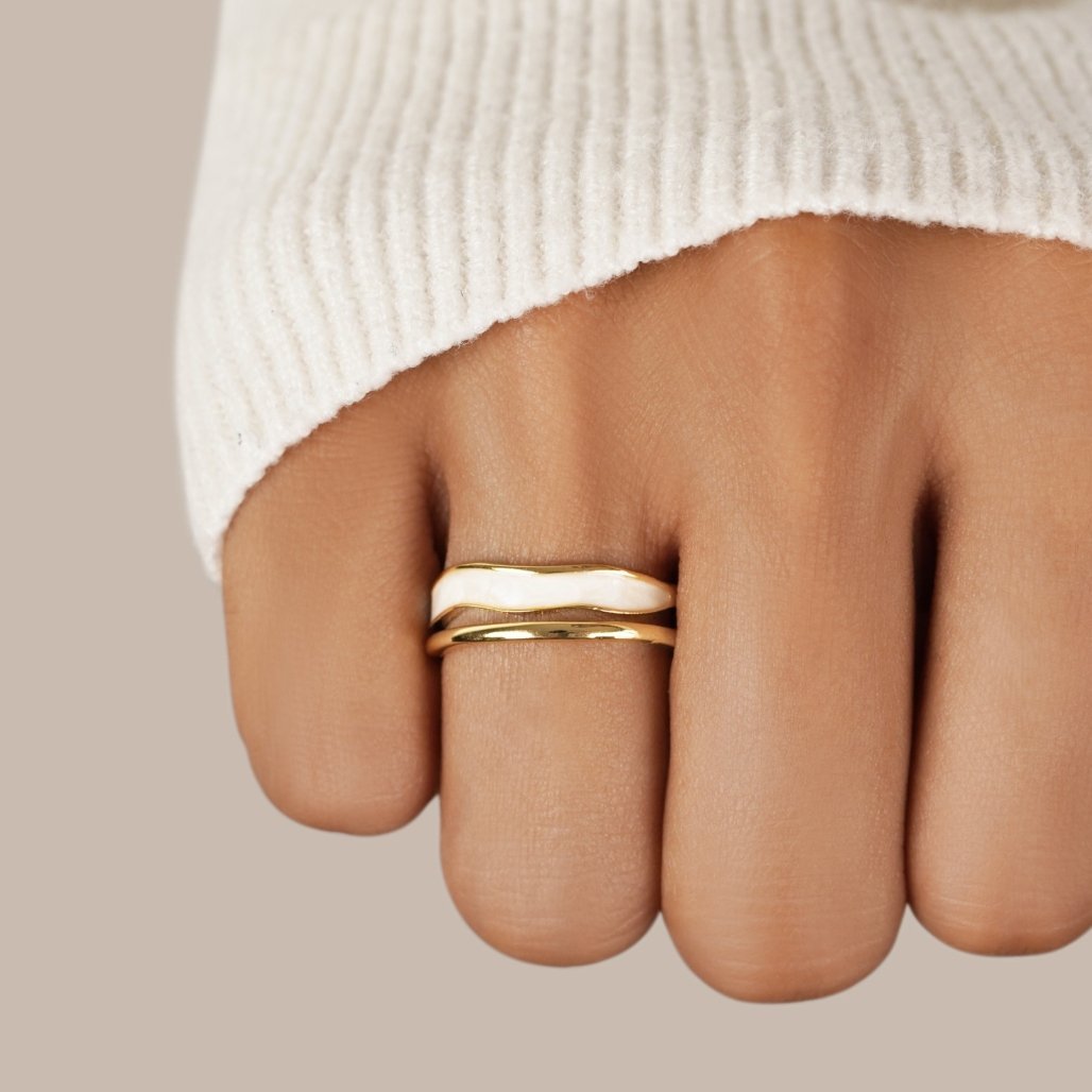 Hoffnung - Bague superposée