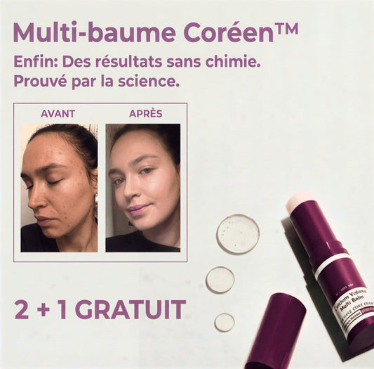 Multi-baume Coréen Calcium™ La percée du bio-calcium: comblez les rides profondes sans produits chimiques agressifs