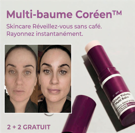 Multi-baume Coréen Calcium™ Le secret K-Beauty pour effacer les yeux fatigués en 10 secondes