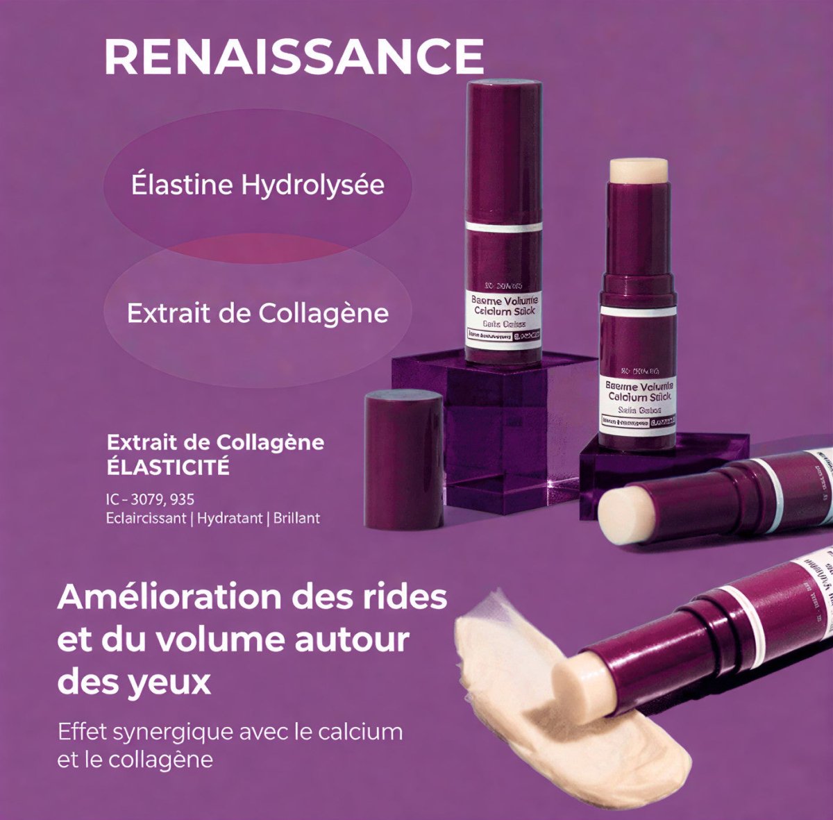 Multi-baume Coréen Calcium™ Le secret K-Beauty pour effacer les yeux fatigués en 10 secondes